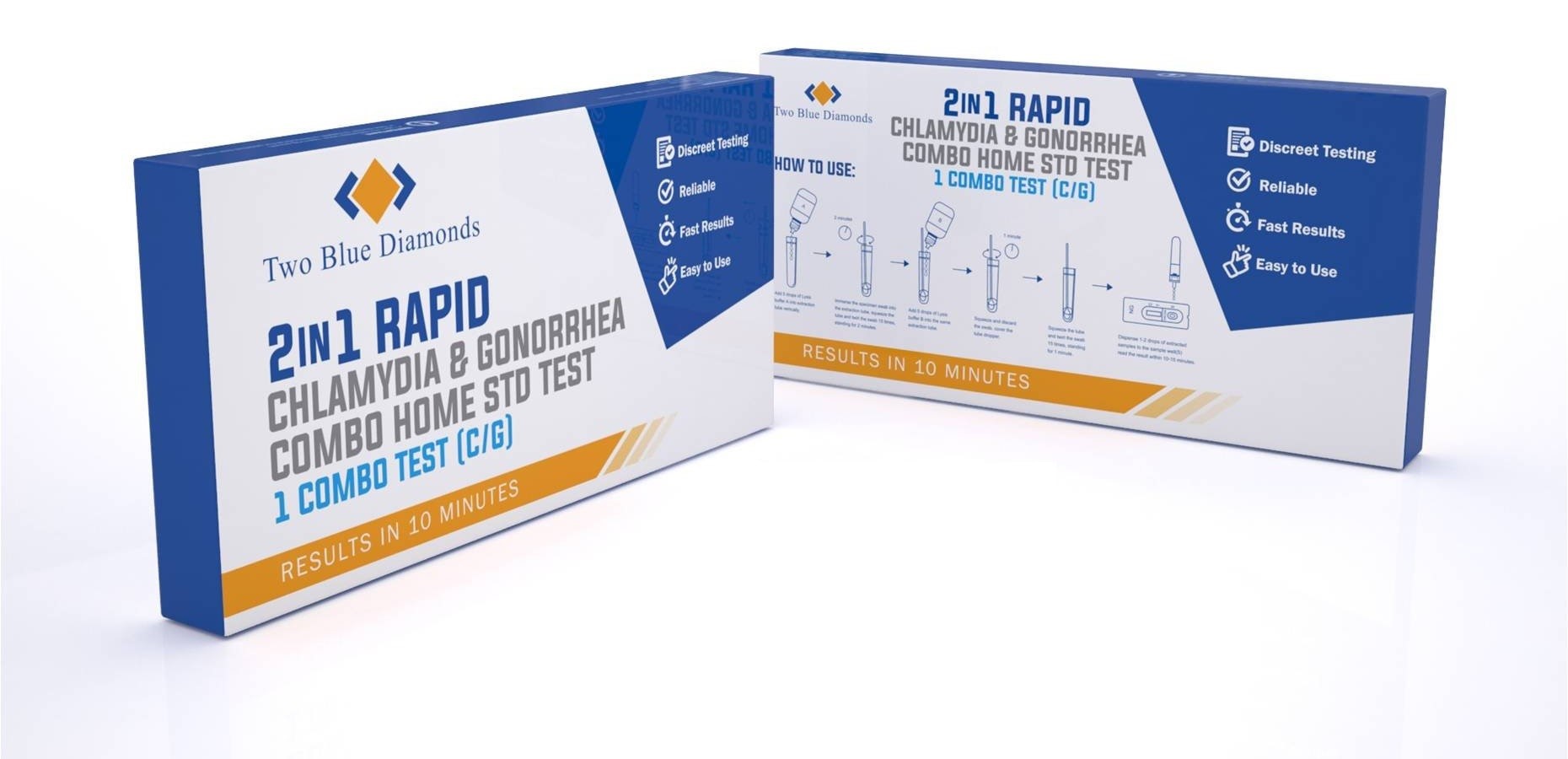 Std Sti Chlamydia Gonorrhea Home Uti Test Kit Combo Unisex